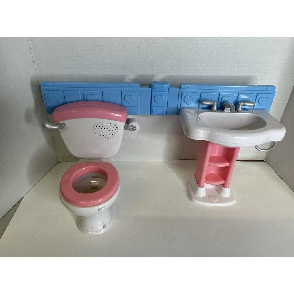 2007 Fisher Price Little Mommy GOTTA GO Doll Potty w/Toilet,‎ Sink Sounds WORKS!
